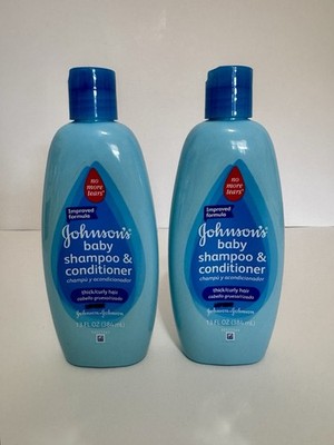 Johnson's No More Tangles Shampoo & Conditioner Thick Curly Hair X 2 NEW