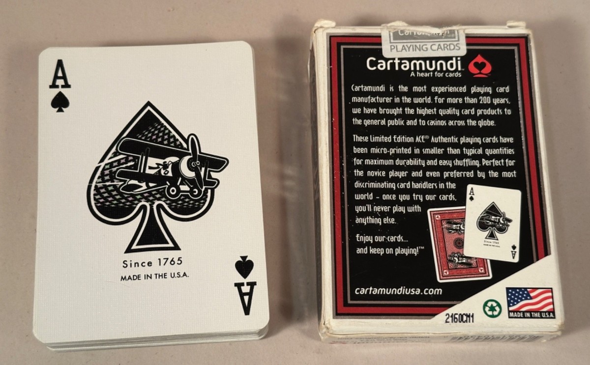 Ace Authentic Limited Edition Playing Cards, Cartamundi Ace Authentic Limited Edition Playing Cards, Cartamundi