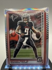 2025 Donruss Optic Football Michael Penix Jr. #134 Silver Holo Prizm Falcons