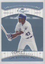 2001 Donruss Classics Rookie Significant Signatures Sample Endy Chavez #123 4r6
