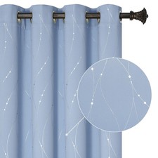 Blackout Curtains for Bedroom 2 Panels Set, Grommet Thermal Insulated Room Da...