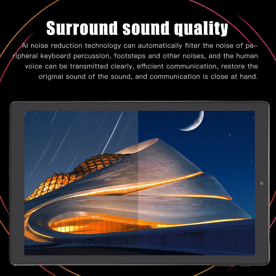 10.1in Tablet For Andr-oid 11.0 2.4G 5G WiFi 4GB 64GB 1080x1920 HD 10 Core Fr CB - Bild 4 von 4