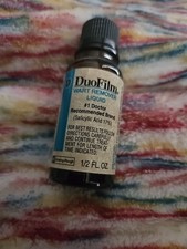 Vintage Duofilm Wart Remover Liquid 1/2 Oz Half Full