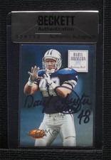 BAS 1994 Skybox Premium Daryl Johnston #43 Seal of Authenticity Auto 3c7