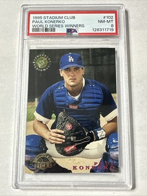 1995 Topps Stadium Club - Paul Konerko #102 (RC) Graded PSA 8 NM-MT