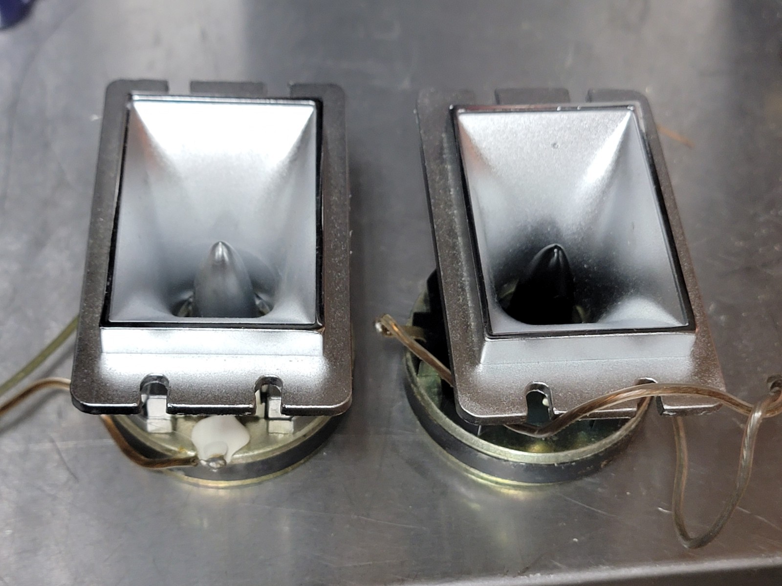 Calrad Metal Horn Tweeters Vintage For Parts