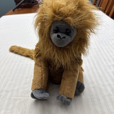 Wild Republic Cuddlekins Golden Lion Tamarin Monkey Plush Stuffed Animal Tag 13''