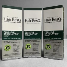 Petal Fresh Pure Hair ResQ Follicle Stimulator Serum 2 fl oz New Lot X3 Thickens