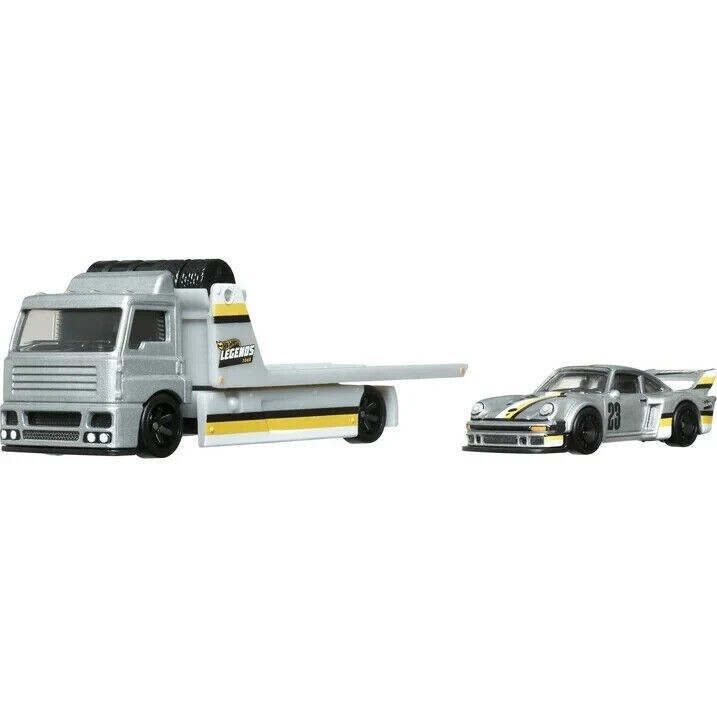 Hot Wheels Premium, Legends Transport Hauler and Porsche 934.5 | eBay