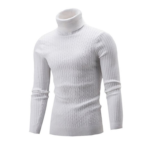 Maglione maglia uomo invernale caldo collo tartaruga pullover maglieria casual top - Foto 19 di 19