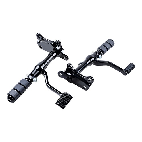Black Aluminum Forward Controls Pegs Kit For Harley Sportster 883 1200 1991-2003 - Picture 3 of 12