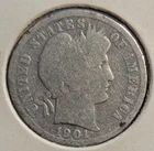 1901 25C Barber Quarter
