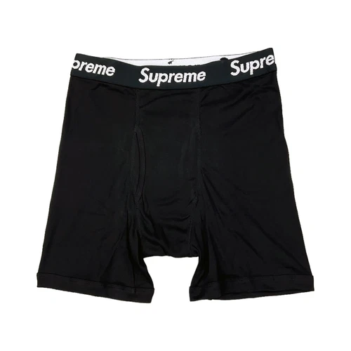 Supreme x Hanes Boxer Briefs Black