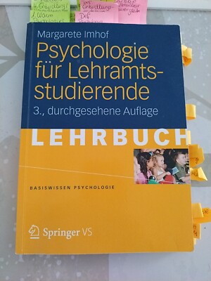 Psychologie für Lehramtsstudierende Lehrbuch Basiswissen Psychologie - Uni Mainz
