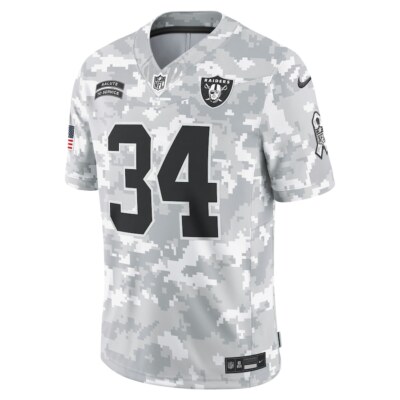 Las Vegas Raiders Bo Jackson #34 Nike Camo 2024 Salute To