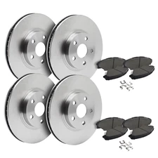 Front & Rear Brake Rotors + Ceramic Pads for Infiniti G25 G35 G37 M35 M37 EX35