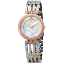 Movado Esperanza women Watch stainless steel Two Tone rose gold and silve0607114