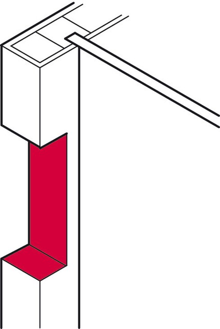 3 X Hafele Kitchen Cabinet Hanging Rail Wall Mounting Bracket Hangers