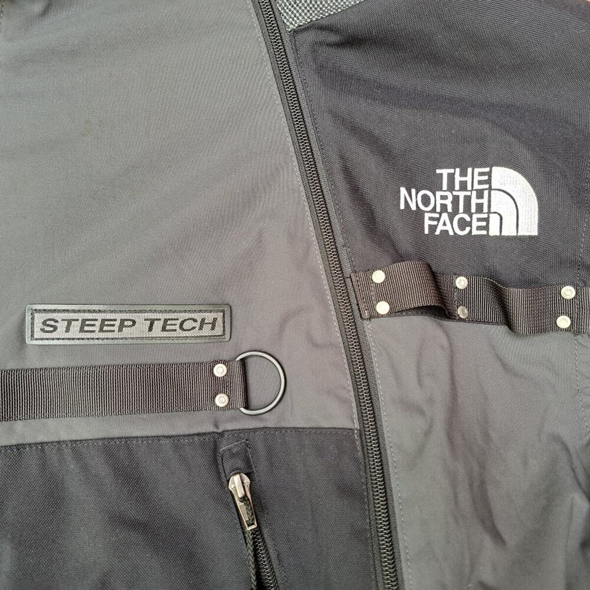 North Face Mens Black/Gray Vintage Steep Tech Jacket Size North Face Mens Black/Gray Vintage Steep Tech Jacket Size