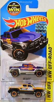 HOT WHEELS 2015 HW OFF-ROAD OFF-DUTY COLOR VARIATION FACTORY