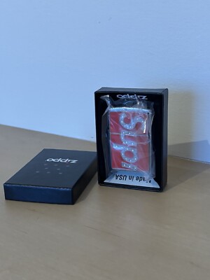 Supreme Swarovski® Zippo® SUPREME FW20 SWAROVSKI ZIPPO LIGHTER RED AUTHENTIC NEW IN HAND