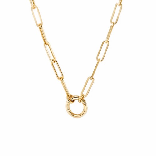 Azabache And Evil Eye Charms Necklace, Paperclip Chain Necklace, Woman Gift - 第 5/6 張圖片