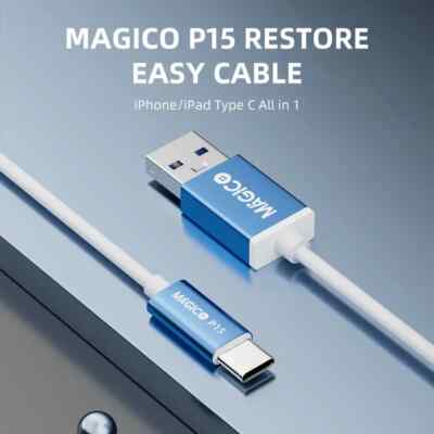 Magico P15 Restore Easy Cable For iPhone 15 iPad Charging Restore Data Enter