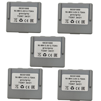 5PCS 2750mAh  68301000 Remote Control Ni-MH Battery For Hetronic 68300900 3.6V