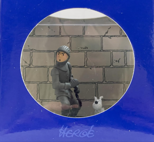 FIGURINE TINTIN scène armure - coffret Moulinsart NEUF - Afbeelding 1 van 9