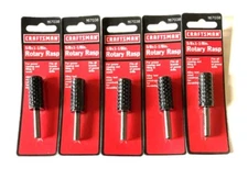 5 CRAFTSMAN ROTARY WOOD RASP FILE BURRS 5/8" X 1-1/8" ALLOY STEEL 967038