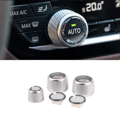 3x Silver Crystal AC Climate Control Radio Volume Knob For BMW 5 6 7 G30 18-21