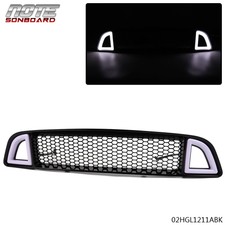 Fit For 2013-2014 Ford Mustang Non-shelby Front Bumper Upper Led Grille Black Fit For 2013-2014 Ford Mustang Non-shelby Front Bumper Upper Led Grille Black