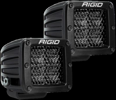 Rigid Industries D Series PRO Midnight Edition - Spot - Diffus - Paar