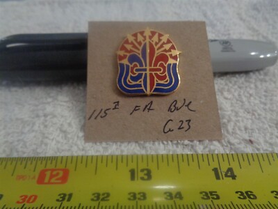115th Field Artillery Brigade G23 Unit Crest, DI, DUI (DRAW#S15)