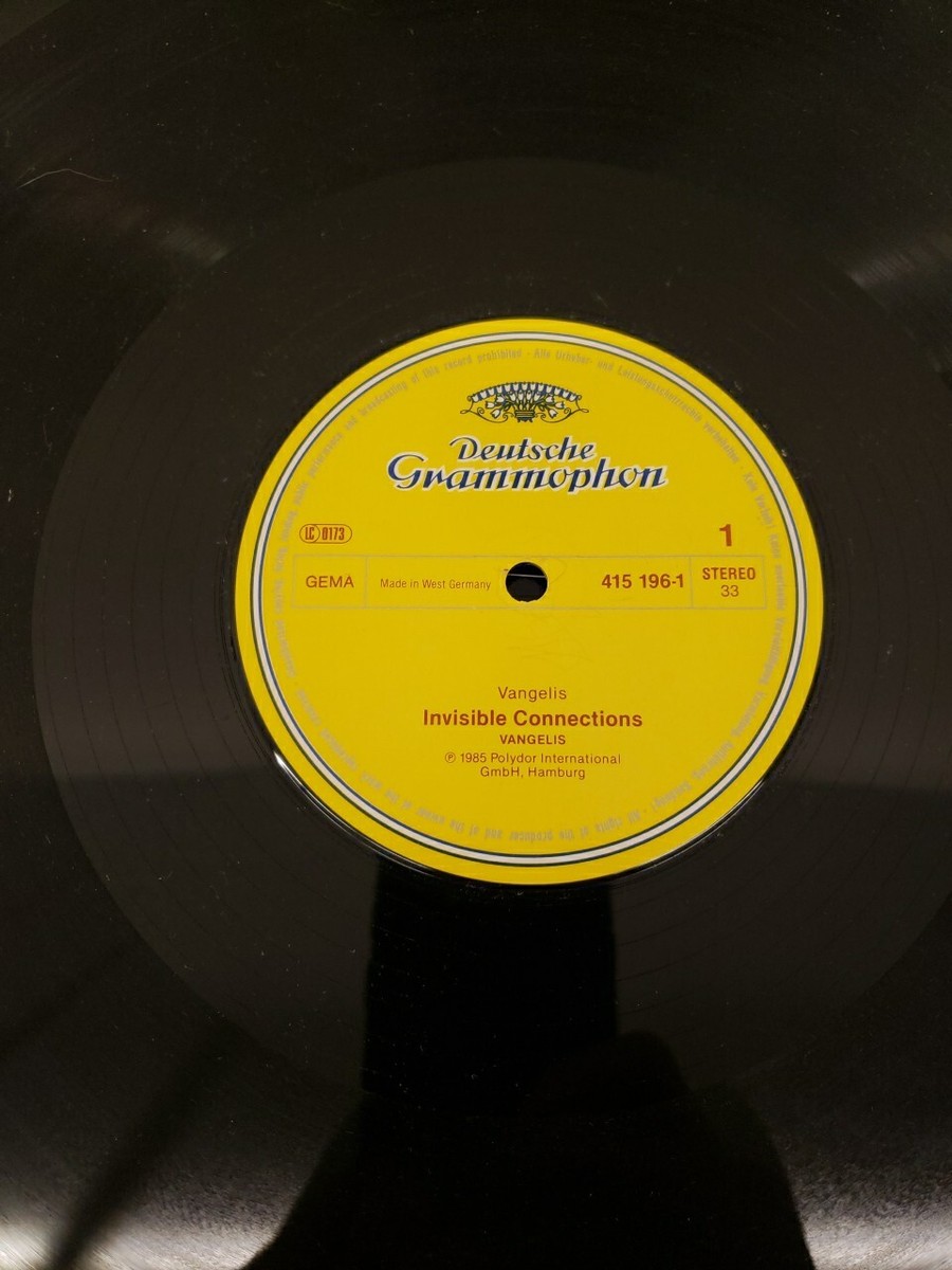 VANGELIS INVISIBLE CONNECTIONS Grammophon 415 196-1 1985 LP VG+/E