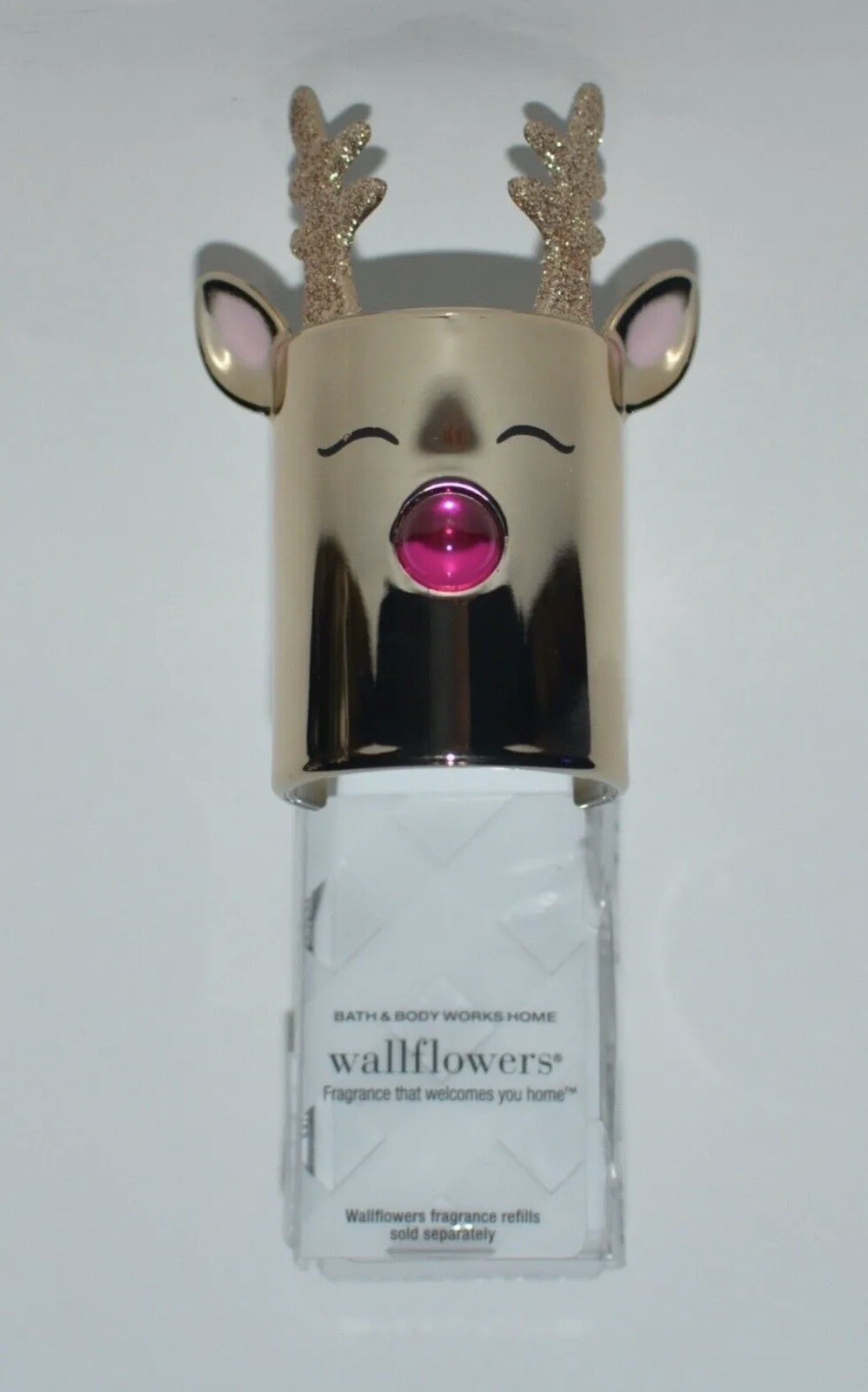 Bath & Body Works Christmas Reindeer Wallflower Plug in Pink Jewel Scent-image