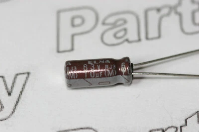 10x 10uF 63V Elna Capacitor Radial Aluminium Electrolytic 105C