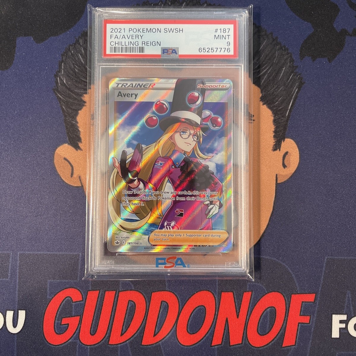 PSA 9 MINT 2021 Pokemon Chilling Reign AVERY #187 Full Art | eBay