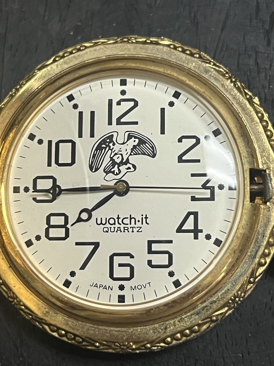 Watch-it Quartz Japan Movement Eagle Pocket WORKS (425) | eBay