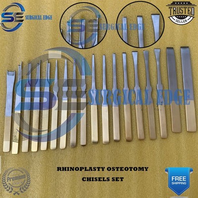 Rhinoplasty Surgery Set Osteotomy Chisels Instruments 18 Pcs Set