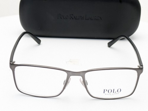 Polo Ralph Lauren PH1165 9187 Rectangle Matte Gunmetal Mens Eyeglasses 53mm - Picture 2 of 7