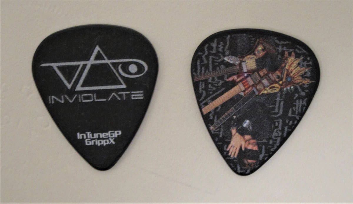 Steve Vai 2022 Inviolate tour guitar pick as used on stage