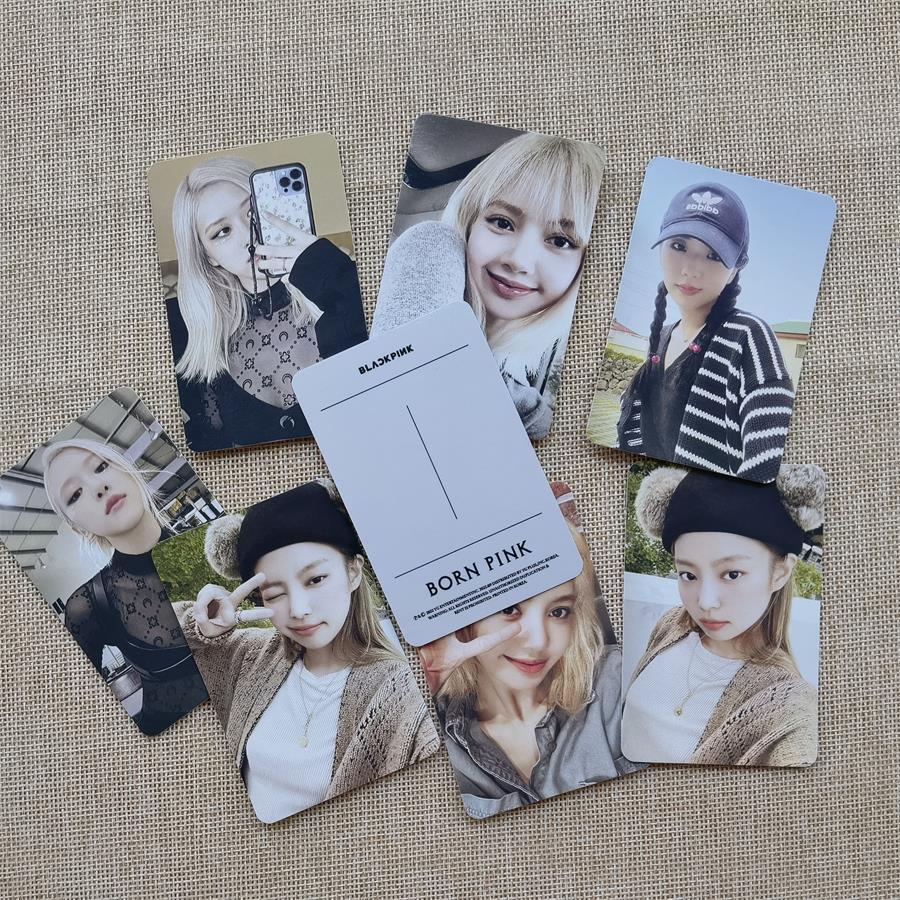 BLACKPINK BORN PINK サインカードセット 2022 Kpop BP Bpink Born Pink Album Photo Cards Fanmade