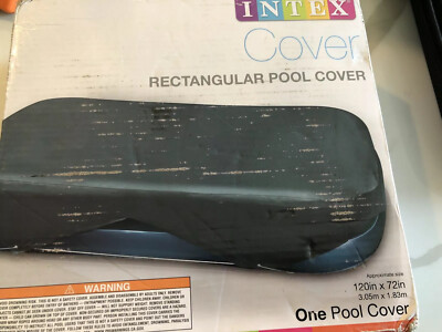 Intex 120 in 72 in  Rectangular Pool Cover for Swim Centers 58412EP NEW