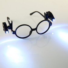 Flexible LED Light Clip On Glasses Torch / Lamp Safety Reading Glasses Light UK