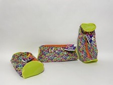 Pack Of 3 Pencil Pouches with Zipper, Colorful, For Kids, School