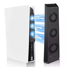 For PS5 PlayStation 5 Cooling Fan 3 Fan Horizontal Design Slim Fit