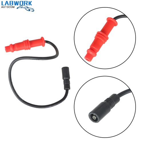 For 2008-2013 Polaris Ranger 500 EFI New Ignition Spark Plug Wire & Cap 4011690 - Picture 7 of 8