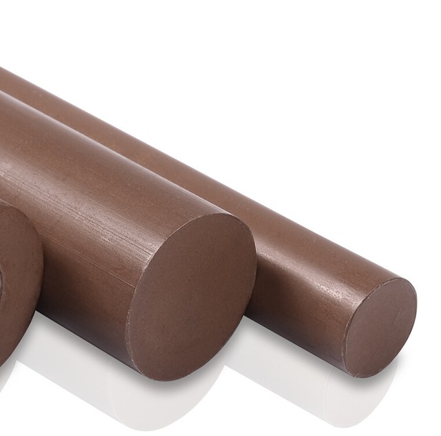 Teflon Ptfe Bronze Filled Plastic Round Rod Bar 1" Diameter x 12