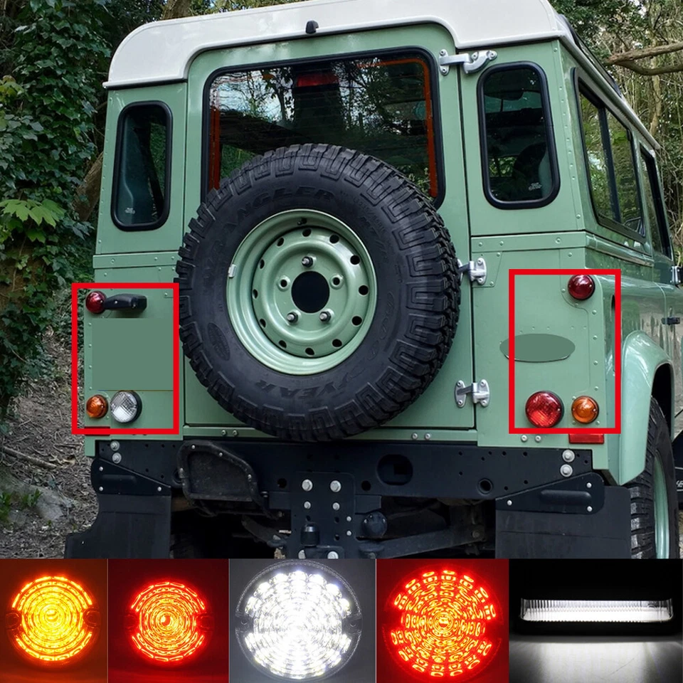 12PCS LED LIGHT ASSEMBLY UPGRADE KIT LAMP FOR LAND ROVER DEFENDER 90 | 110 | 130 - Immagine 2 di 4